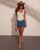Dakota Dusk Ruffle Floral Tank Top