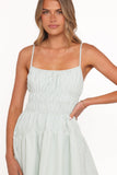 Makayla Mini Dress Green Stripe