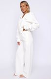 The Bride Wide Leg Sweatpants White