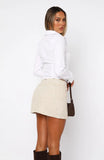 The Right One Mid Rise Mini Skort Oat