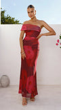 Jelani Maxi Dress Red Floral