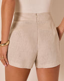 Salmah Front Button High Rise Shorts
