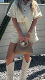 Olivia Shirt and Shorts Set Sand