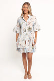 Marguerite Mini Dress Blue Floral