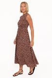Lanna Maxi Dress Brown Floral