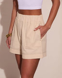 Chic Atelier Linen High Rise Shorts