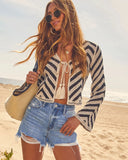 Almina Front Tie Crochet Top