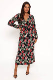 Minelli Pleat Top Black Rose