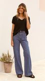 Stelaria Knit Top Black