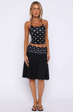 Weve Got That Spark Midi Skirt Black