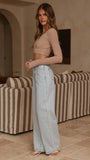 Lacy Long Sleeve Top Mocha