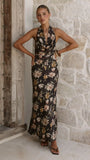 Dascha Maxi Dress Black Floral