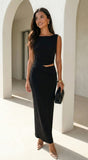 Astra Cut Out Maxi Dress Black