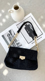Fion Boucle Chain Strap Handbag Black