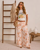 Golden Cove Relaxed Floral Drawstring Pant