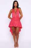 What Im Searching For Mini Dress Fuchsia