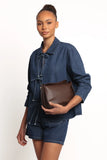Avon Bow Front Denim Shacket Denim