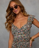 Calise Smocked Floral Mini Dress