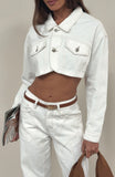 Love You Again Denim Jacket Off White