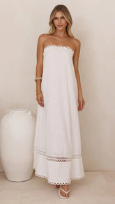 Sandra Maxi Dress White