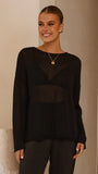 Lakoa Knit Top Black