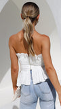 Always Mine Crop Top White