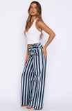 Wont Look Back Pants Blue Stripe