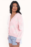 Wrenn Bow Knit Cardigan Soft Pink