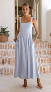 Zina Maxi Dress Blue