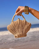 Tropical Coast Raffia Seashell Bag