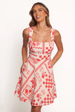 Sloan Mini Dress Red Print