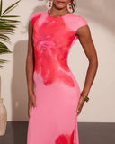 Easy Orchard Mesh Floral Maxi Dress