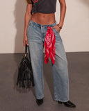 Emrie Rigid Mid Rise Barrel Leg Jeans