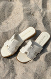 Sophia Canvas Sandals Cream Natural