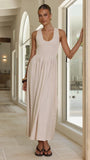 Amira Maxi Dress Natural