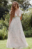 Angelica Midi Dress Pastel Pink Floral