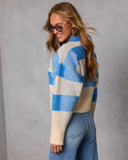 Warm Mood Knit Plaid Sweater