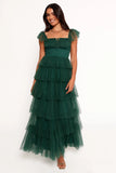 Belle Maxi Dress Hunter Green