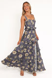 Lillee Tiered Maxi Dress Lavender Floral