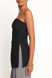 Giovana Strapless Top Black