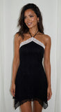 Elarie Lace Mini Dress Black
