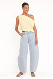Zara Top Butter Yellow