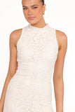 Danni Lace Midi Dress Ecru