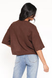 Lilith Knit Top Chocolate Brown