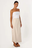 Picilo Long Midi Skirt Stone