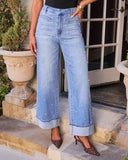 Gemstone Blues Stretch Pearl Embellished Jeans