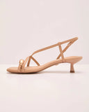 Solira Slingback Toe Ring Kitten Heels