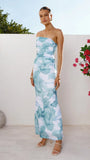 Coda Maxi Dress Blue Floral