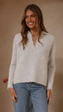 Kouvr Knit Sweater Grey