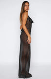 Just For Me Maxi Dress Black White Polka Dot